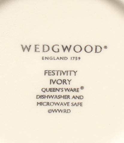 ウェッジウッド 美品 マグカップ 2点セット ペア  フェスティビティ FESTIVITY ブルー アイボリー       WEDGWOOD