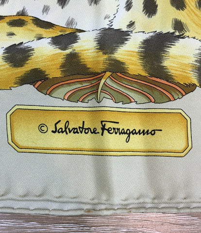 サルバトーレフェラガモ  スカーフ シルク100％ 豹      レディース SIZE   (複数サイズ) Salvatore Ferragamo