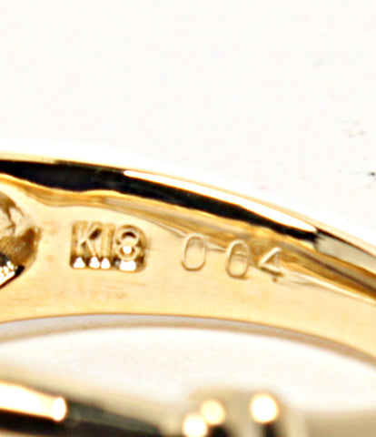美品 リング 指輪 K18 Pt900 D0.04ct      レディース SIZE 10号 (リング)