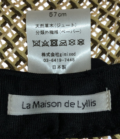 ストローハット ジュート ペーパー      レディース  (M) La Maison de Lyllis