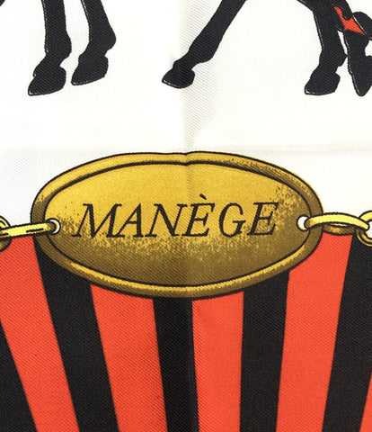 エルメス 美品 スカーフ カレ90 シルク100％ マネージュ MANEGE 