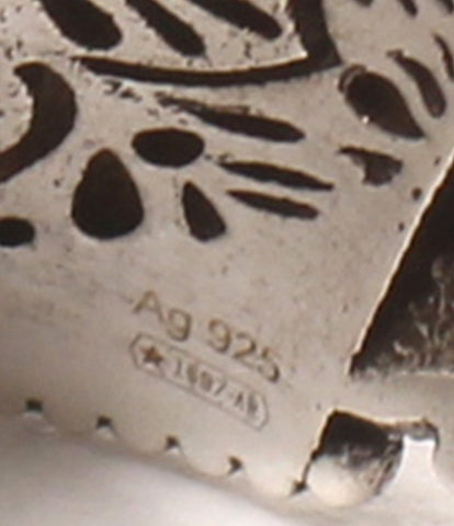 グッチ リング 指輪 SV925 ブラック クリスタル レディース SIZE 8号