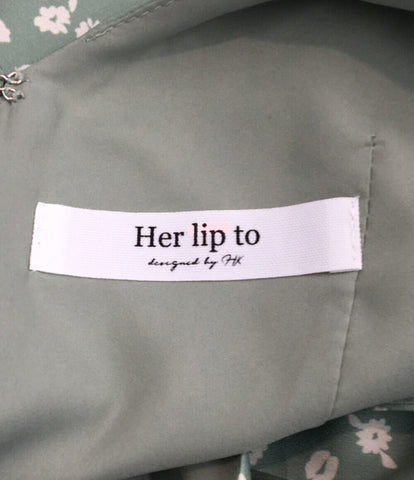 美品  Her lip to 半袖花柄ワンピース    レディース S