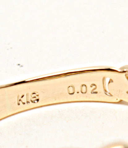 美品 リング 指輪 K18 D0.02 ハートモチーフ      レディース SIZE 10号 (リング)