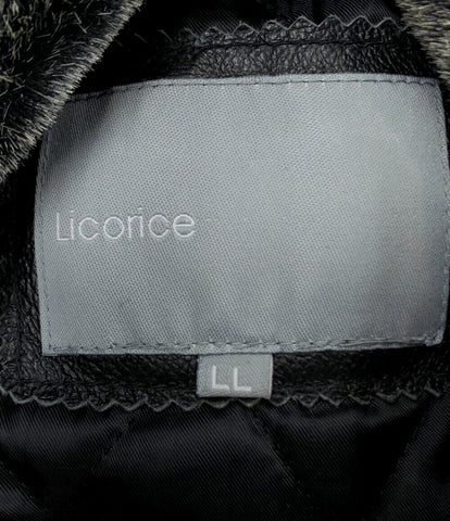 レザーベスト      メンズ SIZE LL (XL以上) Licorice