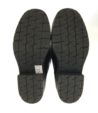 靴/シューズクロエ ベルトデザイン レザーロングブーツ ブラック レディース 37サイズ