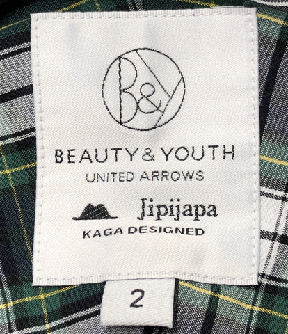 美品 クレイジーチェックシャツ      メンズ SIZE 2 (M) BEAUTY＆YOUTH×Jipijapa