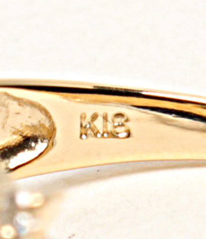 美品 リング 指輪 K18 D0.04ct パール      レディース SIZE 11号 (リング)