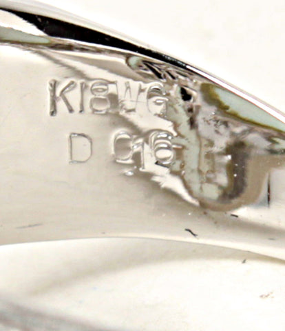 美品 リング 指輪 K18WG D0.16 カラーストーン      レディース SIZE 10号 (リング)