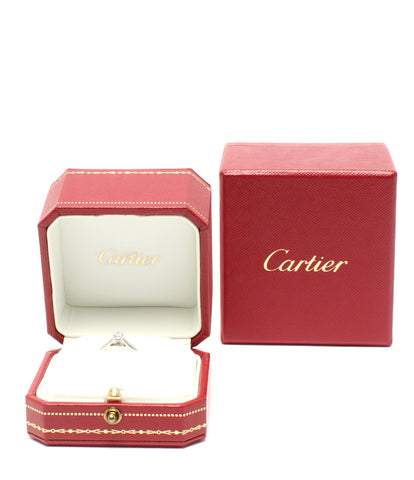 カルティエ 美品 リング 指輪 Pt950 D.0.25ct      レディース SIZE 4号 (リング) Cartier