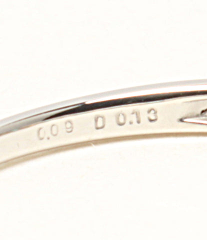 美品 リング 指輪 Pt950 D0.13ct T0.09ct      レディース SIZE 10号 (リング)