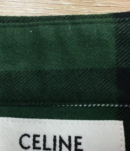 セリーヌ  フランネルチェックオーバーサイズシャツ     2C582178R メンズ SIZE 36 (S) CELINE