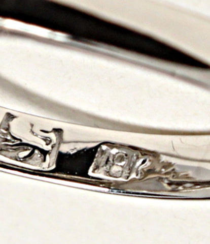 美品 リング 指輪 18K 14粒メレダイヤ カラーストーン      レディース SIZE 12号 (リング)