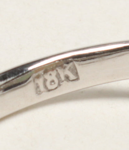 美品 リング 指輪 18K 6粒メレダイヤ カラーストーン      レディース SIZE 10号 (リング)