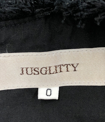 ジャスグリッティー 美品 ツイードジャンパースカート      レディース  (XS以下) JUSGLITTY