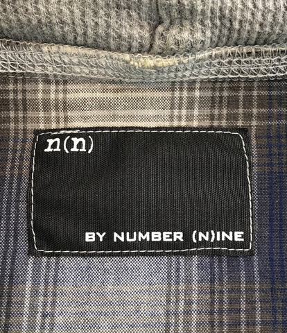 ナンバーナイン 美品 フード付き シャツジャケット チェック柄      メンズ SIZE 2 (M) NUMBER (N)INE