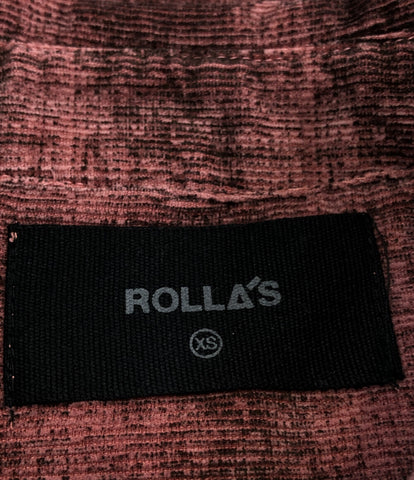 美品 コーデュロイオンブレチェックシャツ      メンズ SIZE XS (XS以下) ROLLAS