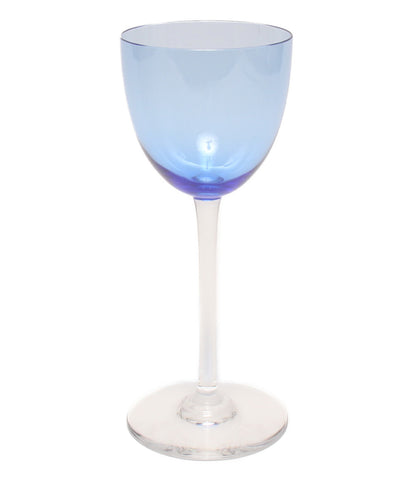 バカラ 美品 ワイングラス ブルー         Baccarat