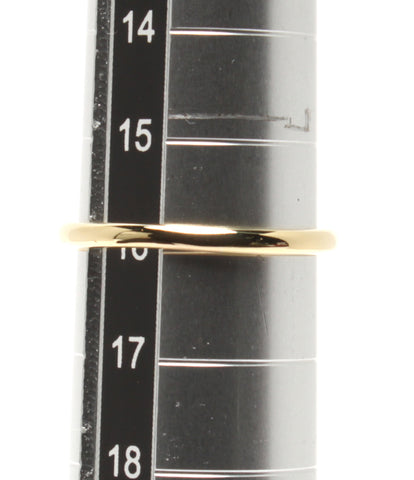 美品   リング 指輪 K18 ハートモチーフ    レディース 15号