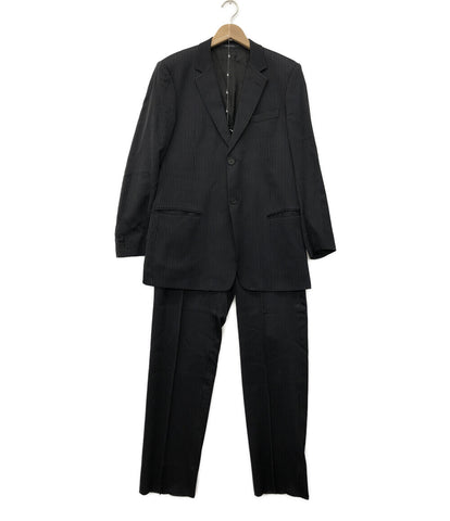 裾が折り返しタイプ【美品】EMPORIO ARMANIエンポリオアルマーニ　パンツスーツ黒
