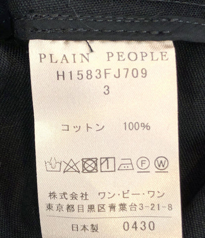 ダブルジップフードジャケット      レディース SIZE 3 (L) PLAIN PEOPLE