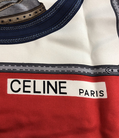 セリーヌ  スカーフ シルク100% 白馬      レディース SIZE   (複数サイズ) CELINE