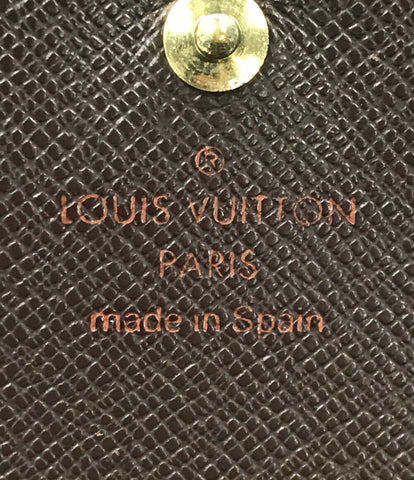 ルイヴィトン  二つ折り財布 ポルトモネ ビエ トレゾール ダミエ エベヌ   N61730 メンズ  (2つ折り財布) Louis Vuitton