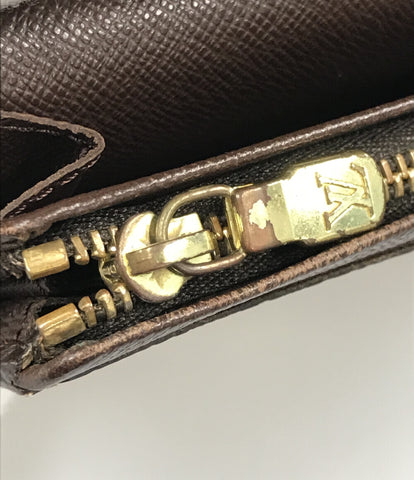 ルイヴィトン  二つ折り財布 ポルトモネ ビエ トレゾール ダミエ エベヌ   N61730 メンズ  (2つ折り財布) Louis Vuitton