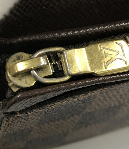 ルイヴィトン  二つ折り財布 ポルトフォイユ トレゾール ダミエ エベヌ   N61736 レディース  (2つ折り財布) Louis Vuitton