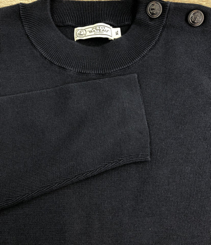 プチバトー  クルーネック 長袖Tシャツ 肩ボタン付      レディース SIZE XL (XL以上) PETIT BATEAU