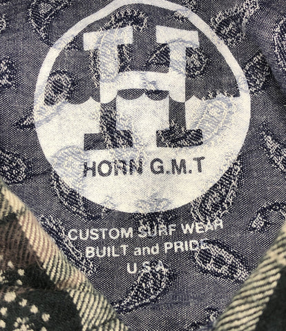 長袖ネルシャツ      メンズ SIZE L (L) HORN G.M.T