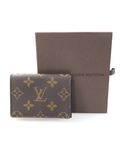 ルイヴィトン 美品 名刺ケース カードケース アンヴェロップ カルト ドゥ ヴィジット モノグラム   M63801 メンズ  (複数サイズ) Louis Vuitton