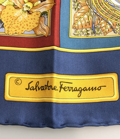サルバトーレフェラガモ  スカーフ シルク100% アニマル柄      レディース  (複数サイズ) Salvatore Ferragamo