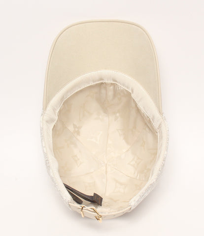 ルイヴィトン 美品 ジャガードデニムキャップ 帽子 ベージュ  モノグラム   M7059M レディース  (複数サイズ) Louis Vuitton