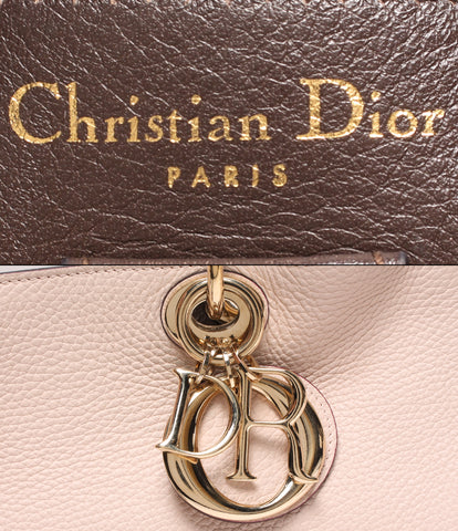 クリスチャンディオール  2wayレザーハンドバッグ ゴールド金具 ポーチ付き ピンクベージュ系 ディオリッシモ     レディース   Christian Dior