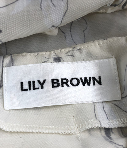 美品 Vネックボリュームワンピース     LWFO221017 レディース SIZE F (M) Lily Brown