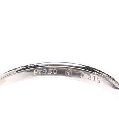美品 リング 指輪 Pt950 ダイヤ 0.215ct セントグレア      レディース SIZE 8号 (リング) GINZA DIAMOND SHIRAISHI