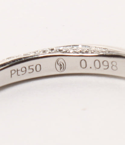 美品 リング 指輪 Pt950 ブーケ ダイヤ0.098ct      レディース SIZE 8号 (リング) GINZA DIAMOND SHIRAISHI