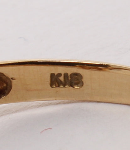 美品 リング 指輪 K18 ピンクトルマリン バタフライモチーフ      レディース SIZE 5号 (リング)