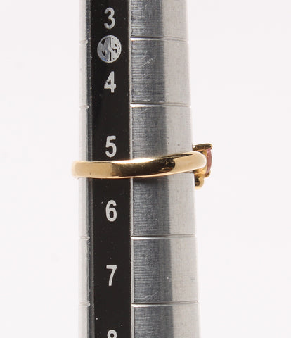 美品 リング 指輪 K18 ピンクトルマリン バタフライモチーフ      レディース SIZE 5号 (リング)