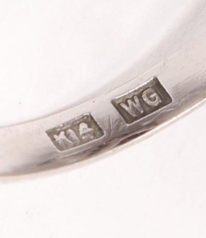 美品 リング 指輪 K14WG ガーネット レディース SIZE 13号 (リング
