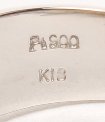 美品 リング 指輪 K18 Pt900 ダイヤ0.354ct(I-I1-F-F)      レディース SIZE 12号 (リング)