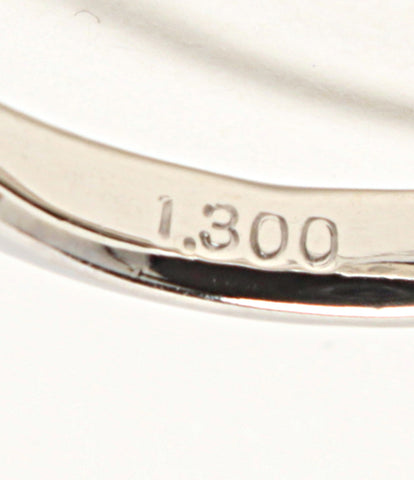 美品 リング 指輪 Pt850 ペアシェイプ ダイヤ1.30ct（IJ-SI2-PS-MB相当）      レディース SIZE 7号 (リング)
