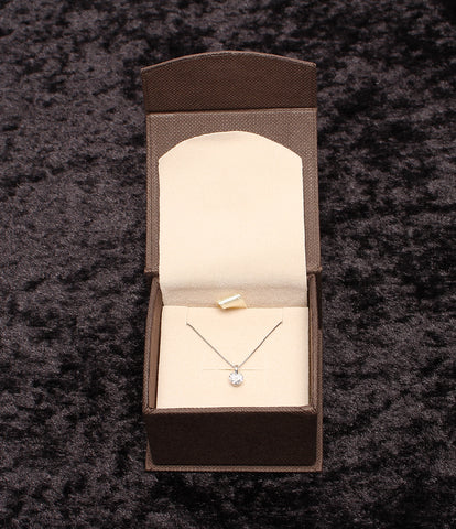 Diamond 0.3ct necklace Pt850 Pt900 Ladies' (necklace)