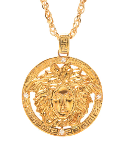 K18 circle motif pendant Ladies' (necklace)