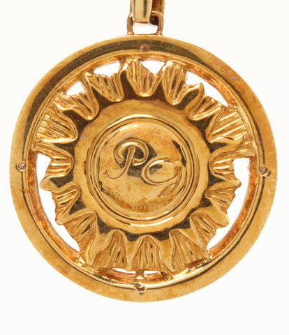 K18 circle motif pendant Ladies' (necklace)