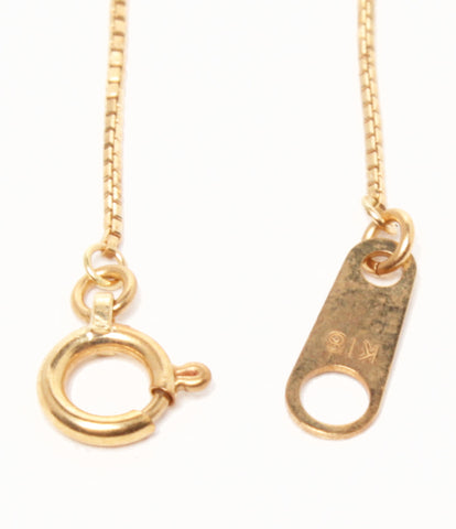 K18 color stone pendant Ladies' (necklace)