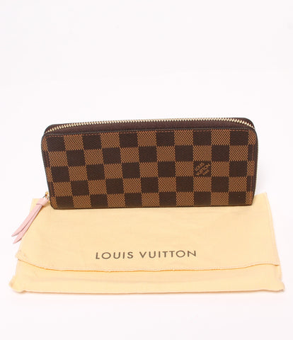Louis Vuitton Good Condition Round Zipper Wallet Portofeuil Clemence Damier N41626 Ladies (Round Zipper) Louis Vuitton