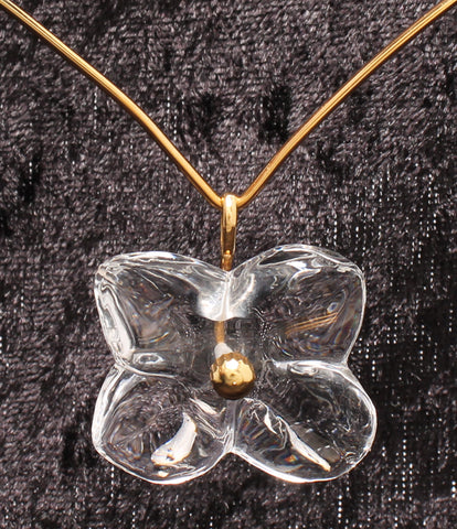 Baccarat necklace 750 Flower motif Ladies' (necklace) Baccarat