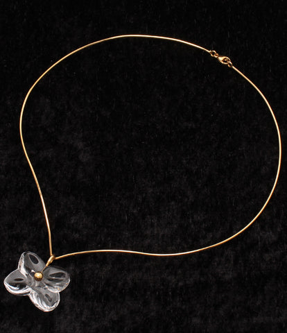 Baccarat necklace 750 Flower motif Ladies' (necklace) Baccarat
